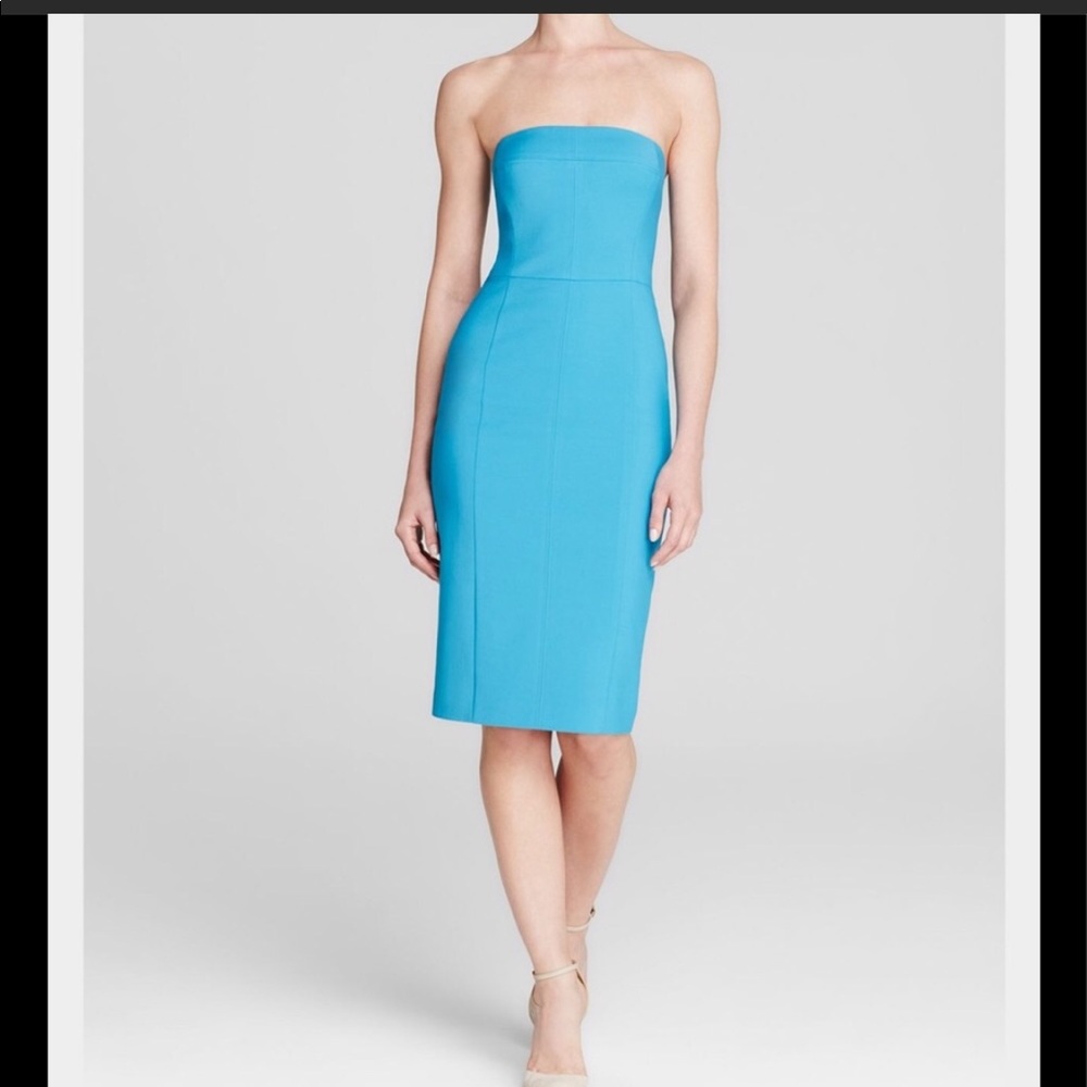 NWT Black Halo strapless dress